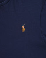 Polo Ralph Lauren Navy Heavyweight Single Stitch Custom Slim Fit Crewneck T-Shirt - L