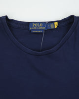 Polo Ralph Lauren Navy Heavyweight Single Stitch Custom Slim Fit Crewneck T-Shirt - L