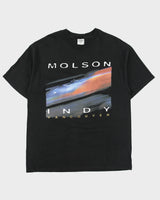 Vintage 1998 Molson Indy Car Vancouver Heavyweight Hanes Beefy Made In Canada Crewneck T-Shirt - XL