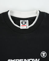 Aape By A Bathing Ape Heavyweight Layered Aape Now Long Sleeve Crewneck T-Shirt - M