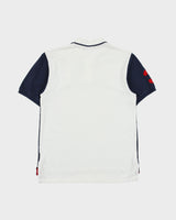Vintage Polo Ralph Lauren Big Pony USA Two-Tone Short Sleeve Polo Shirt - XS