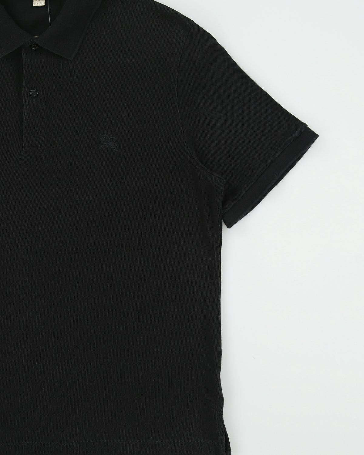 Vintage Burberry Brit Nova Check Placket Classic Logo Short Sleeve Polo Shirt - XL