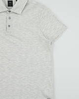 Hugo Boss Tailored Marl Grey Pryde Slim Fit Short Sleeve Polo Shirt - XL