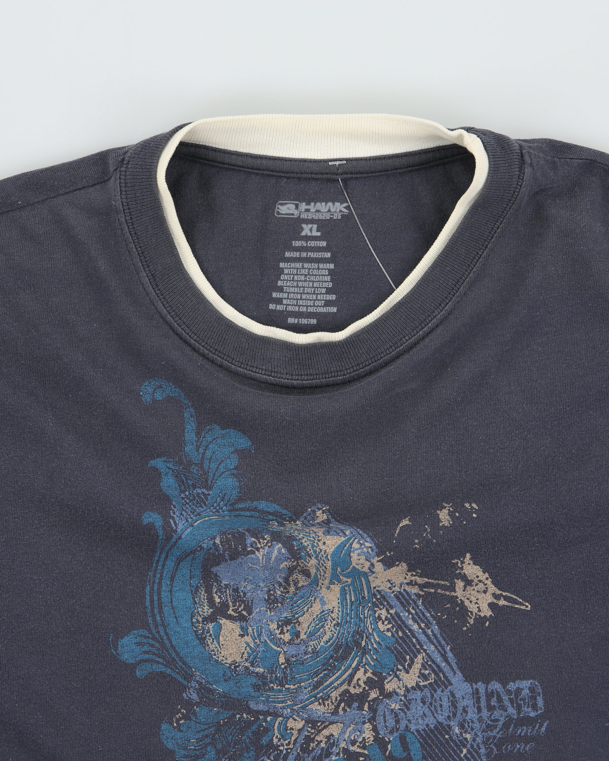 Vintage Y2K 00s Hawk Skateboarding Heavyweight Long Sleeve Layered Crewneck T-Shirt - XL
