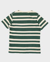 Burberry Green / White Striped T-Shirt - M