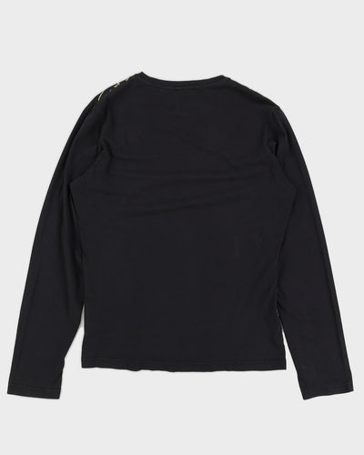 Versace Jeans Black Long Sleeved T- Shirt - S