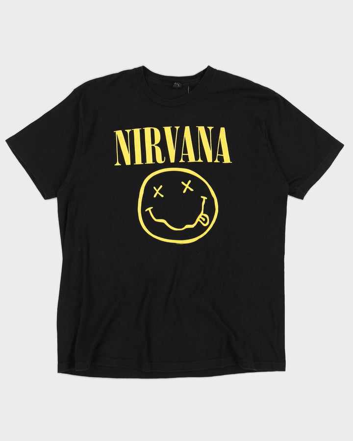 Nirvana Smiley Face Band T-Shirt - XL