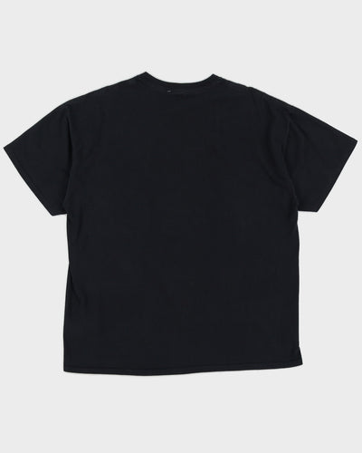 1990s Black Wolf Graphic T-Shirt - XL