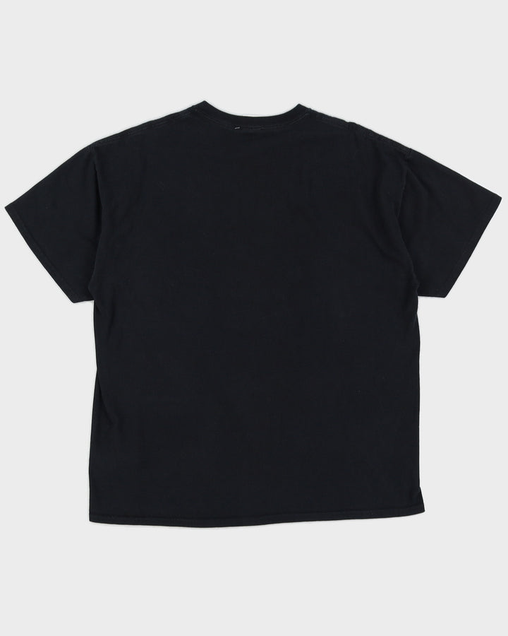 1990s Black Wolf Graphic T-Shirt - XL