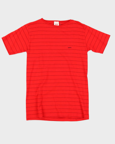Vintage 70s Levi's Red & Black Striped T-Shirt - M