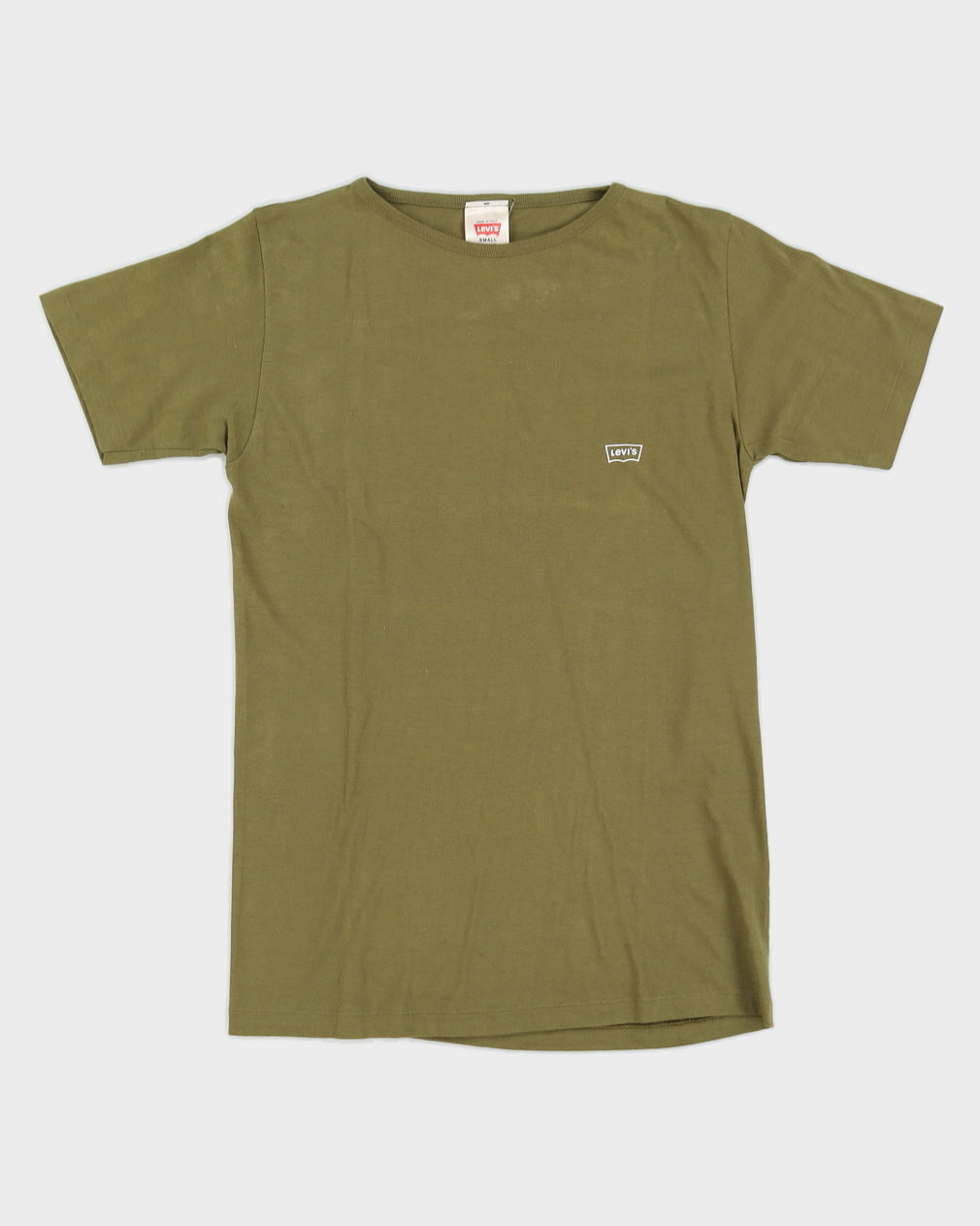 Vintage 70s Levi's Green Plain T-Shirt -S