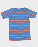 Vintage 70s Levi's Blue &amp; Orange Striped T-Shirt - M