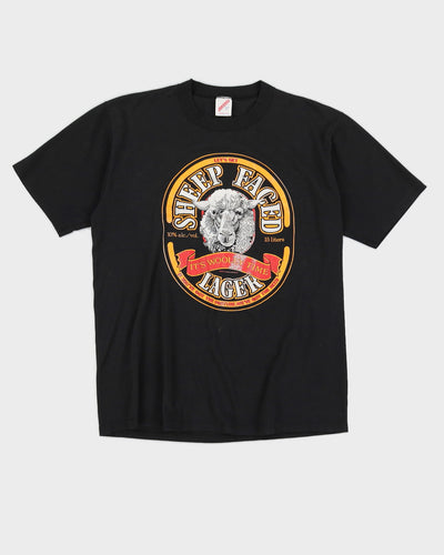 Vintage 80s Sheep Faced Lager Single Stitch T-Shirt - L