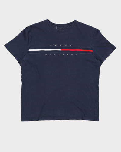 Tommy Hilfiger Embroidered Blue T-Shirt - L