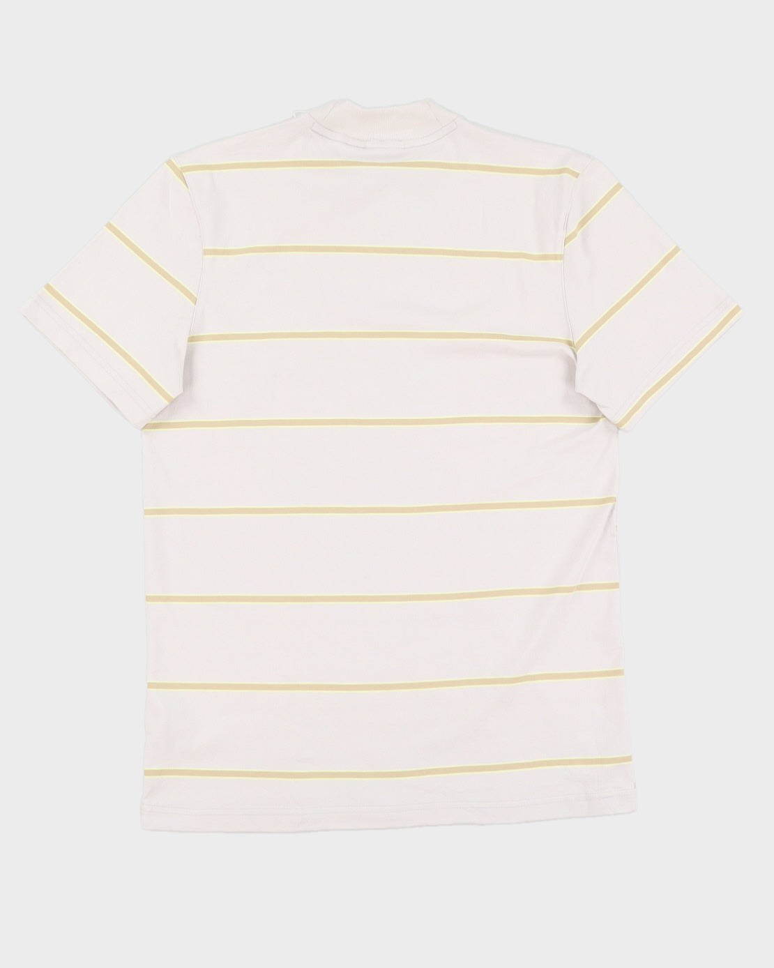 Adidas Beige Striped T-Shirt - M