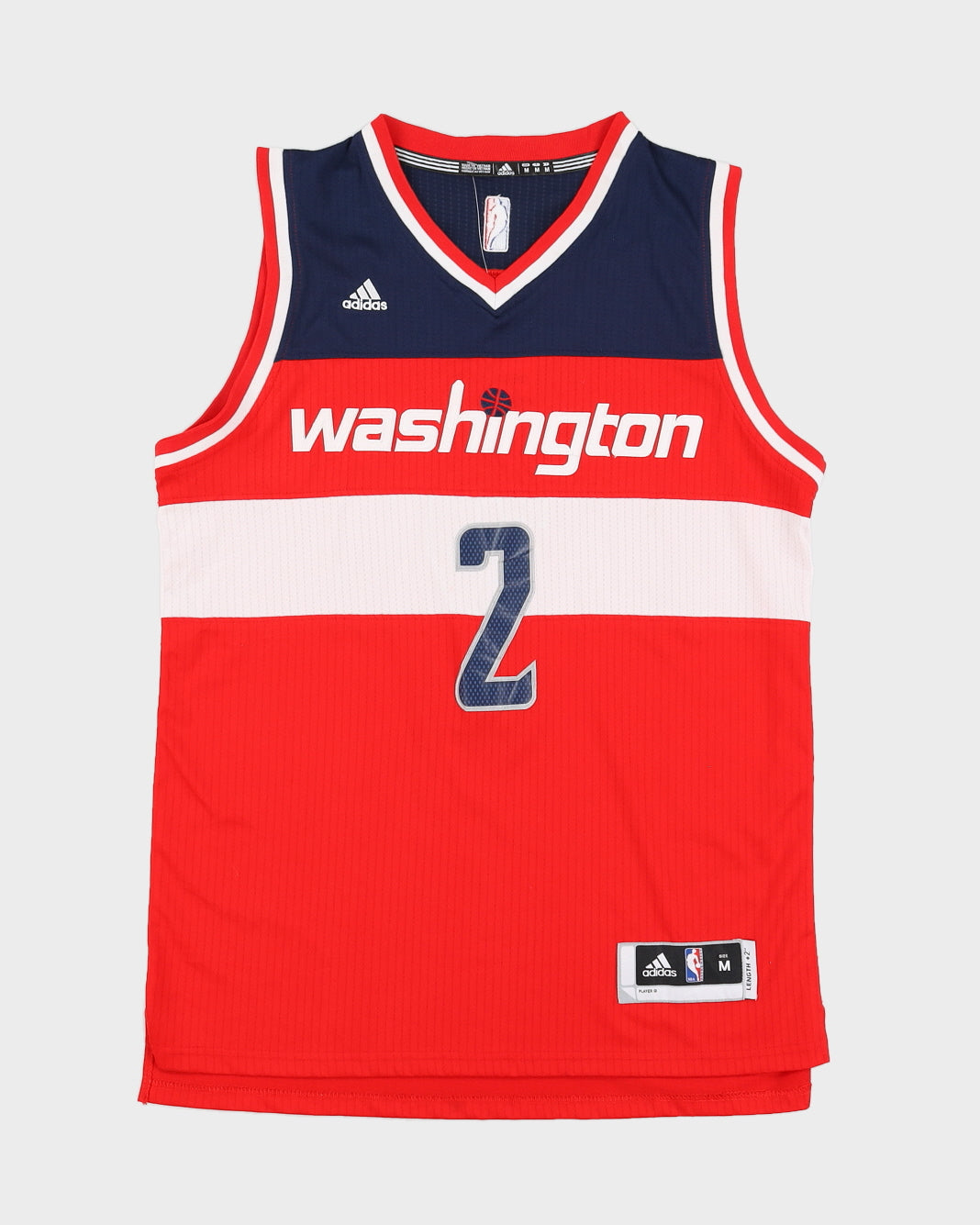 2011-14 NBA Adidas Washington Wizards Wall #2 Away Jersey - M