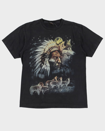 Wolf Graphic T-Shirt - L