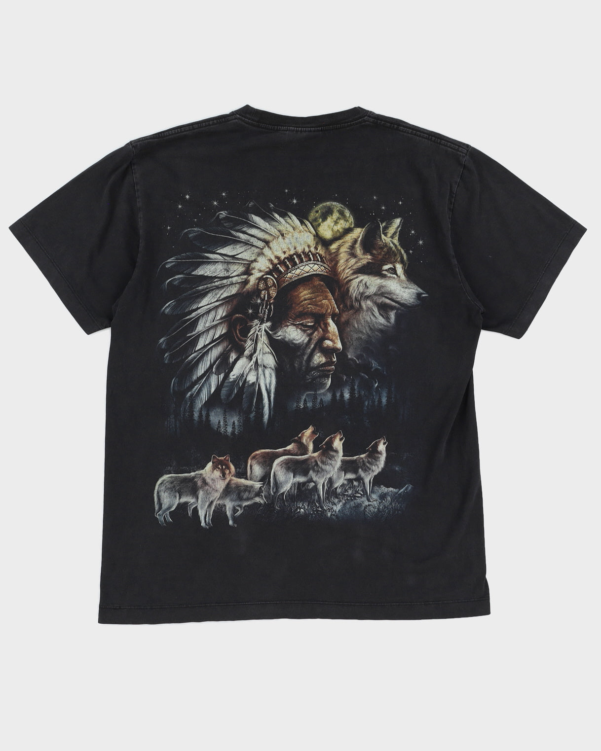 Wolf Graphic T-Shirt - L