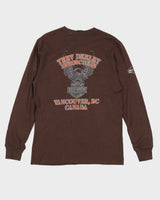 Harley Davidson Vancouver Canada Brown Long Sleeved T-Shirt Deadstock With Tags - M