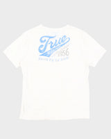 True Religion White V Neck White T-Shirt - L