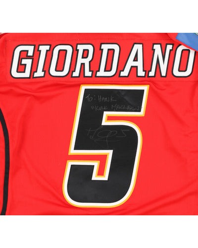 NHL Mark Giordano #5 Calgary Flames Jersey Signed - XL