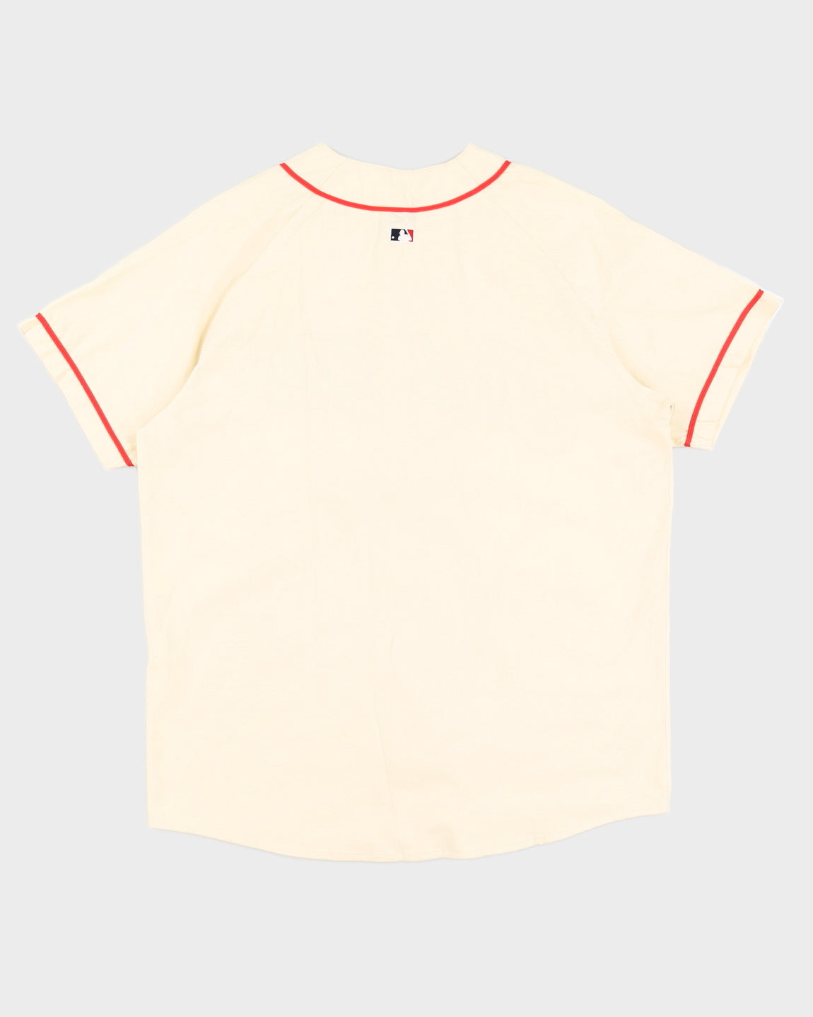 Vintage 90s Cleveland Indians Cooperstown Collection Cream Jersey - L