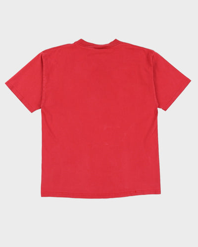 Oklahoma Red Single Stitch T-Shirt - L