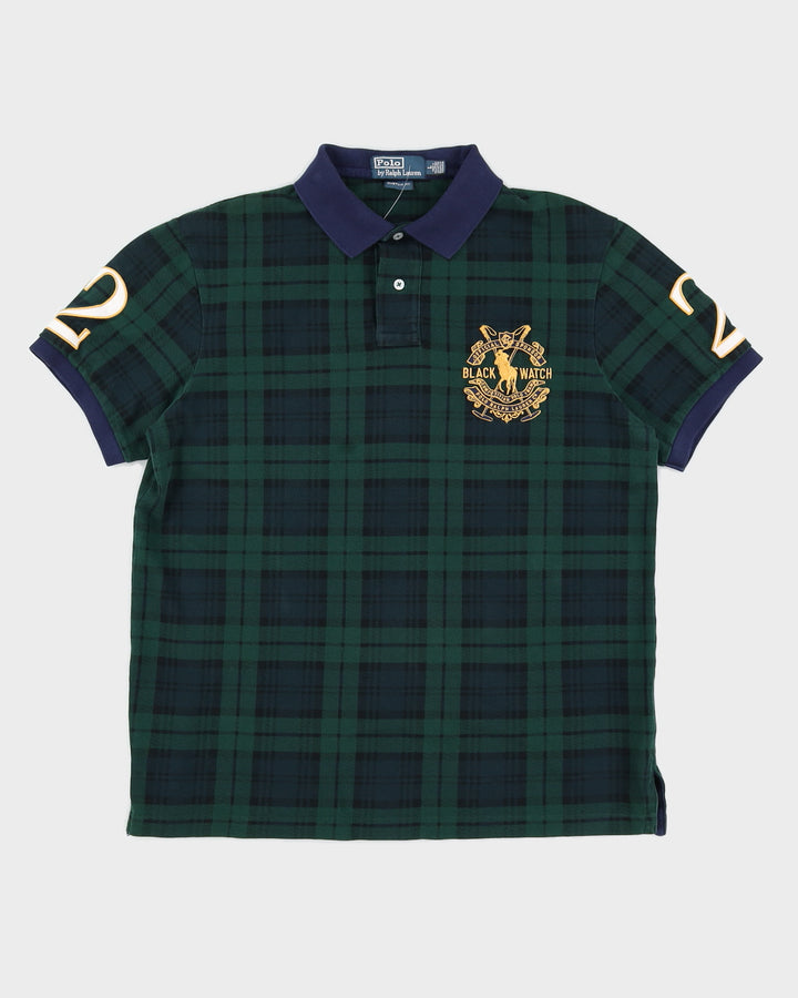 Polo By Ralph Lauren Black Watch Tartan Polo Shirt L