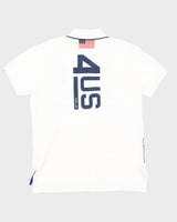 Polo Ralph Lauren RLX Offshore Racing United States White Polo Shirt - M