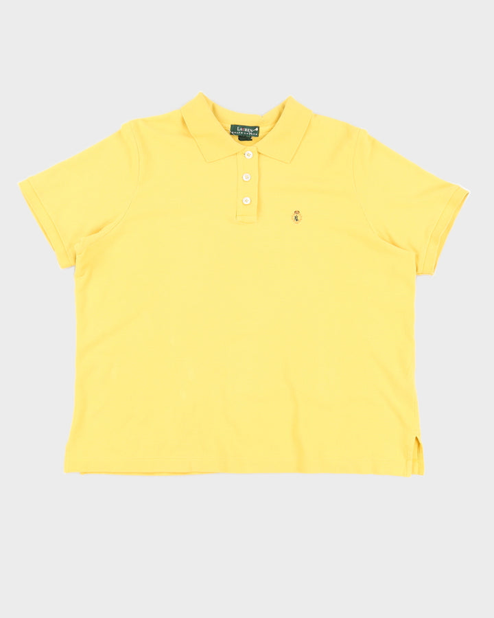 Vintage 90s LRL Ralph Lauren Yellow T-Shirt - L