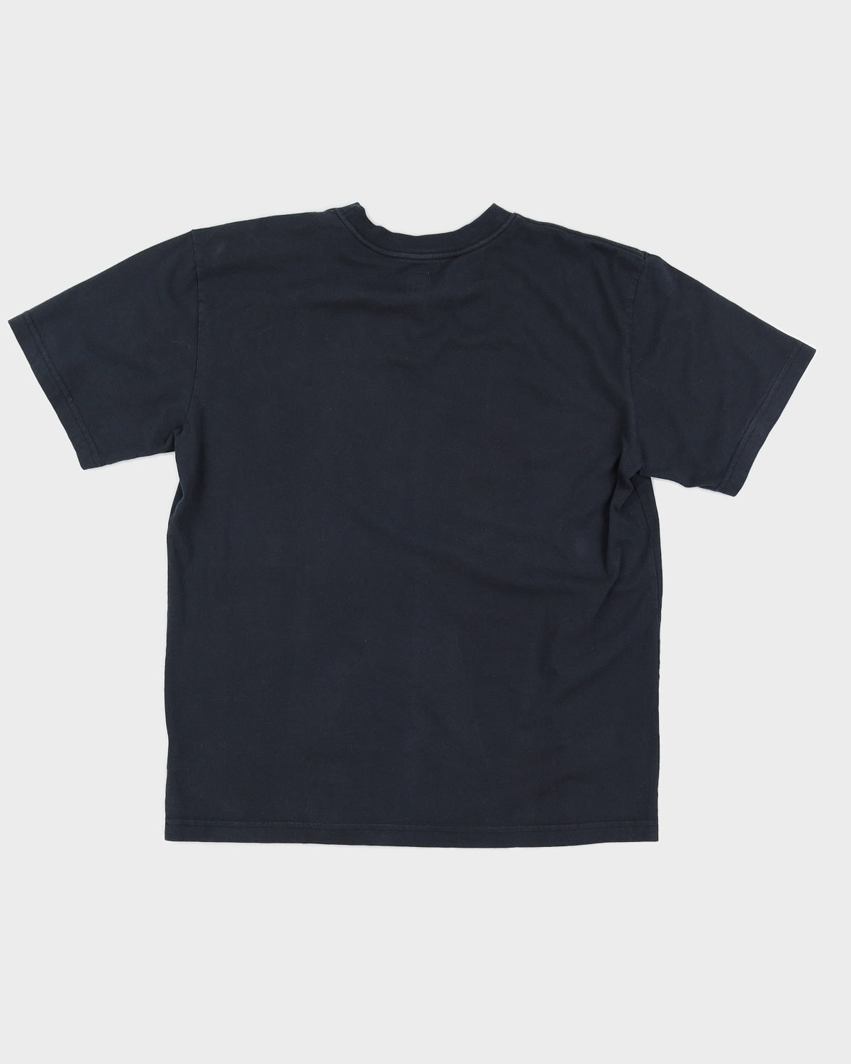 Black Colourful Striped Adidas Logo T-Shirt - L