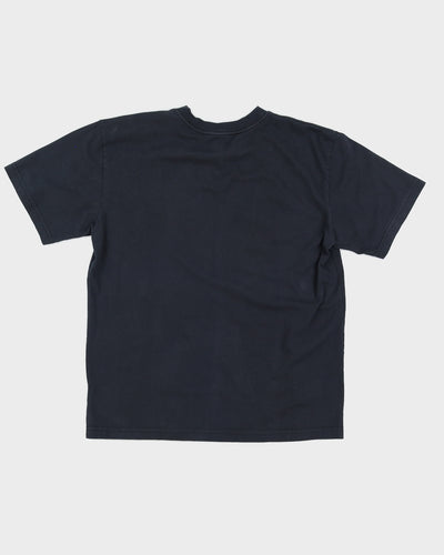 Black Colourful Striped Adidas Logo T-Shirt - L