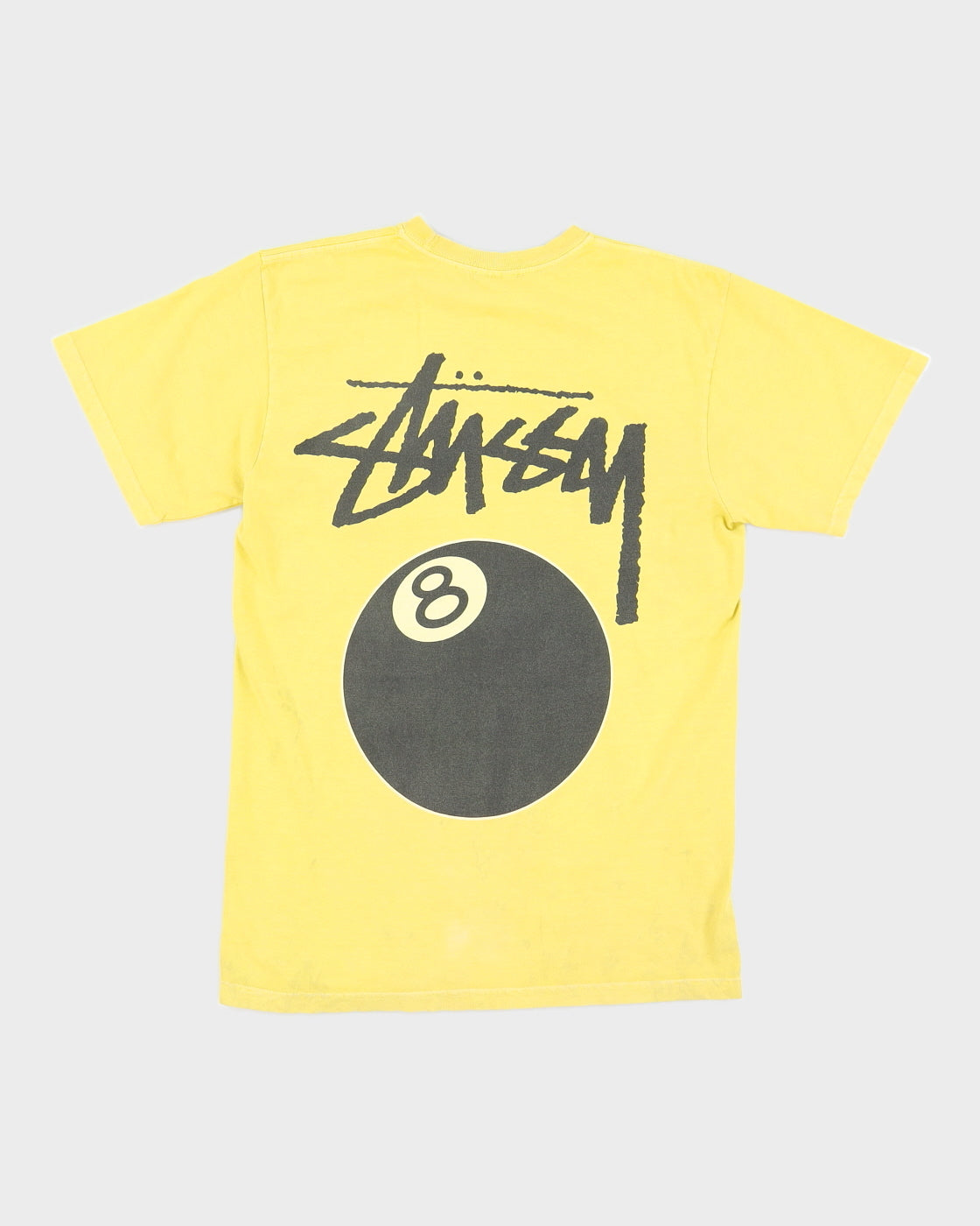 Stussy Yellow Logo T-Shirt - S