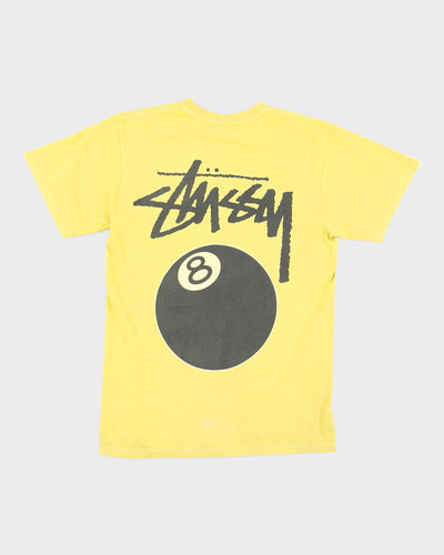 Stussy Yellow Logo T-Shirt - S