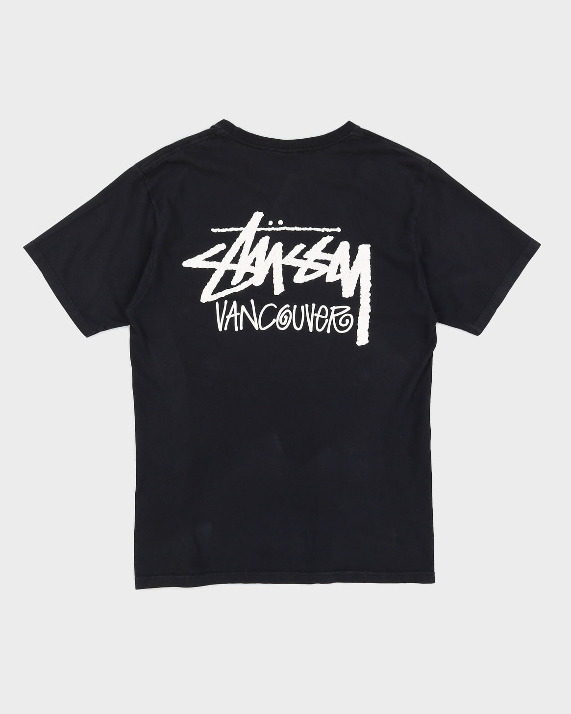 Stussy Black Logo T-Shirt - M