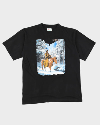 Vintage Winter Graphic T-Shirt - L
