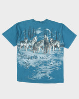 Vintage Wolf Print Single Stitch T-Shirt - XL