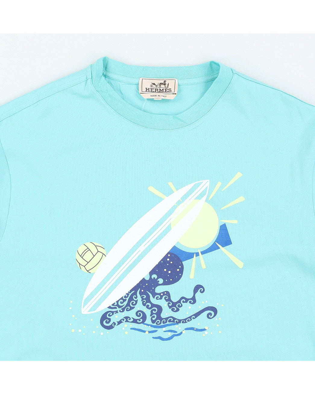 Hermes Blue Surfboard Beach T-Shirt - XL