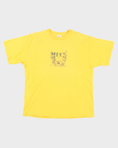 Y2K 00s Nike Yellow T-Shirt - XL