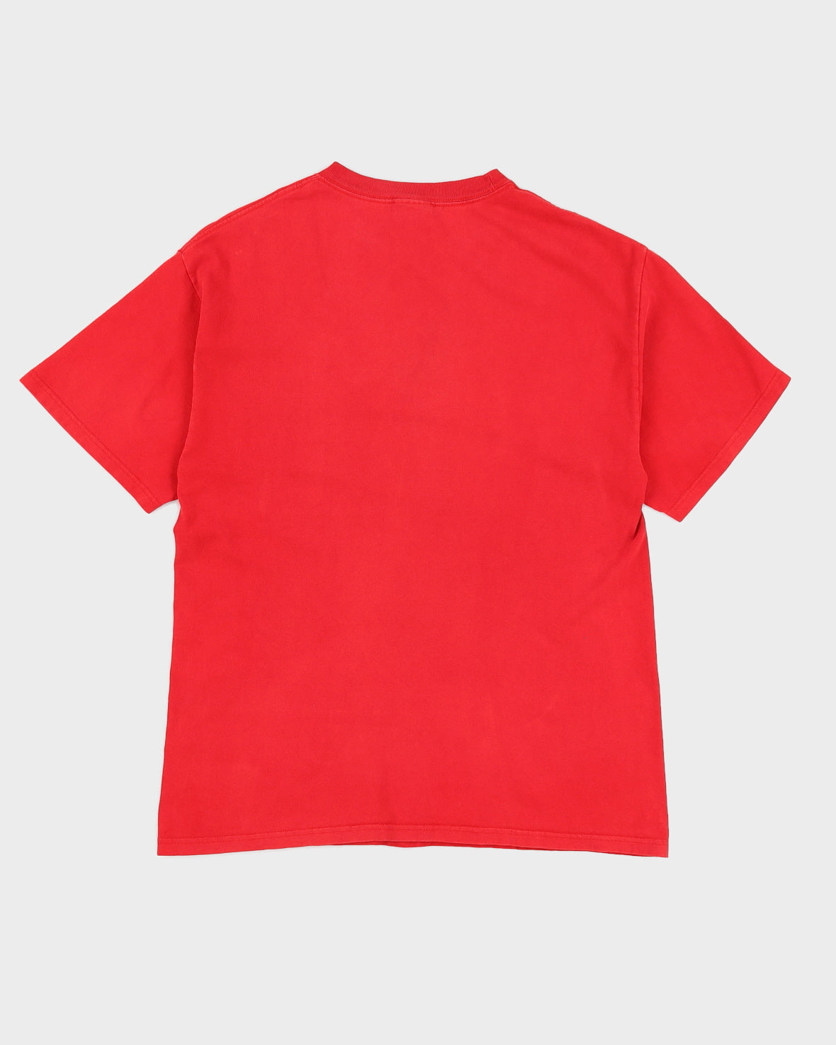 00s Adidas Red Logo T-Shirt - L