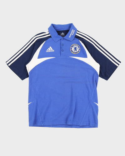 2007 Chelsea Adidas Blue Polo Shirt - M