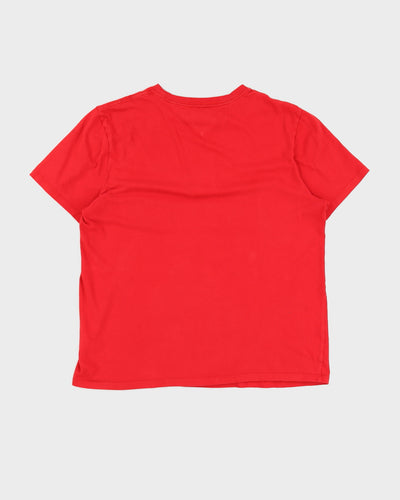 Red Tommy Hilfiger Logo T-shirt - M