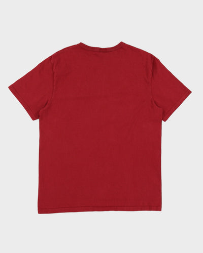 Red Champion Logo T-shirt - L