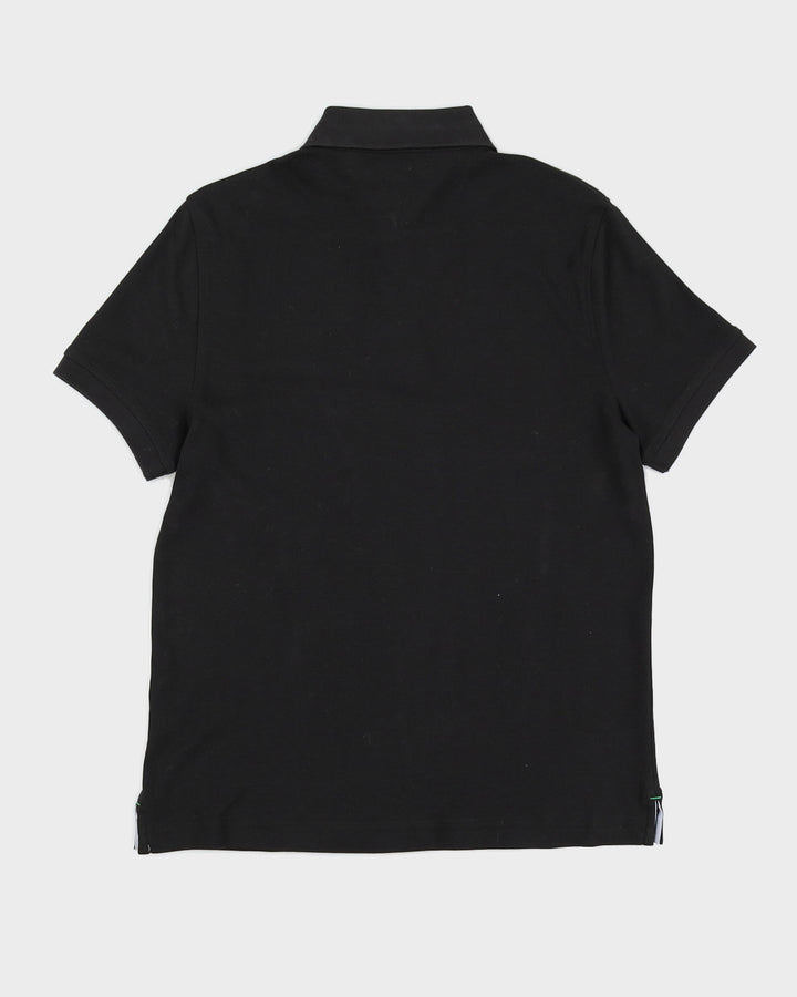 Deadstock Black Tommy Hilfiger Polo Shirt - M