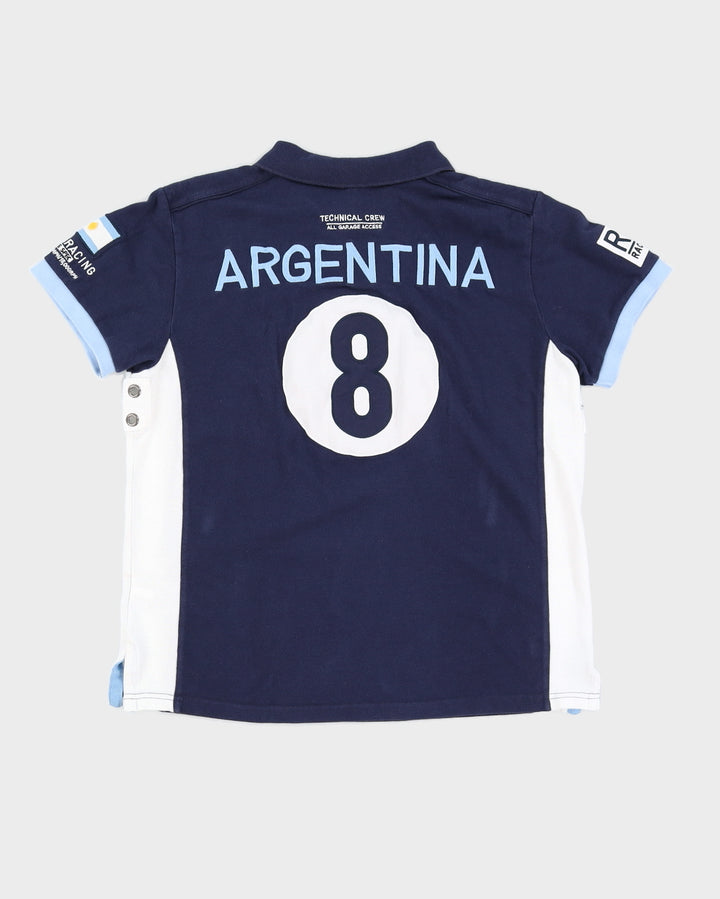 Ralph Lauren Blue RL Racing Polo Shirt - S