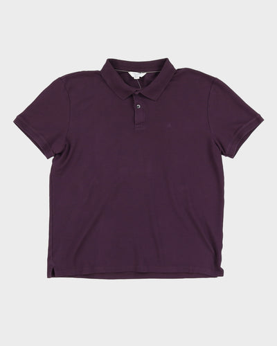 Purple Calvin Klein Polo Shirt - XL