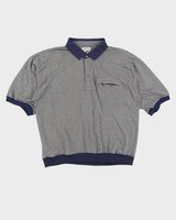 Vintage 90s Greenline International Navy Polo With Pocket - XL