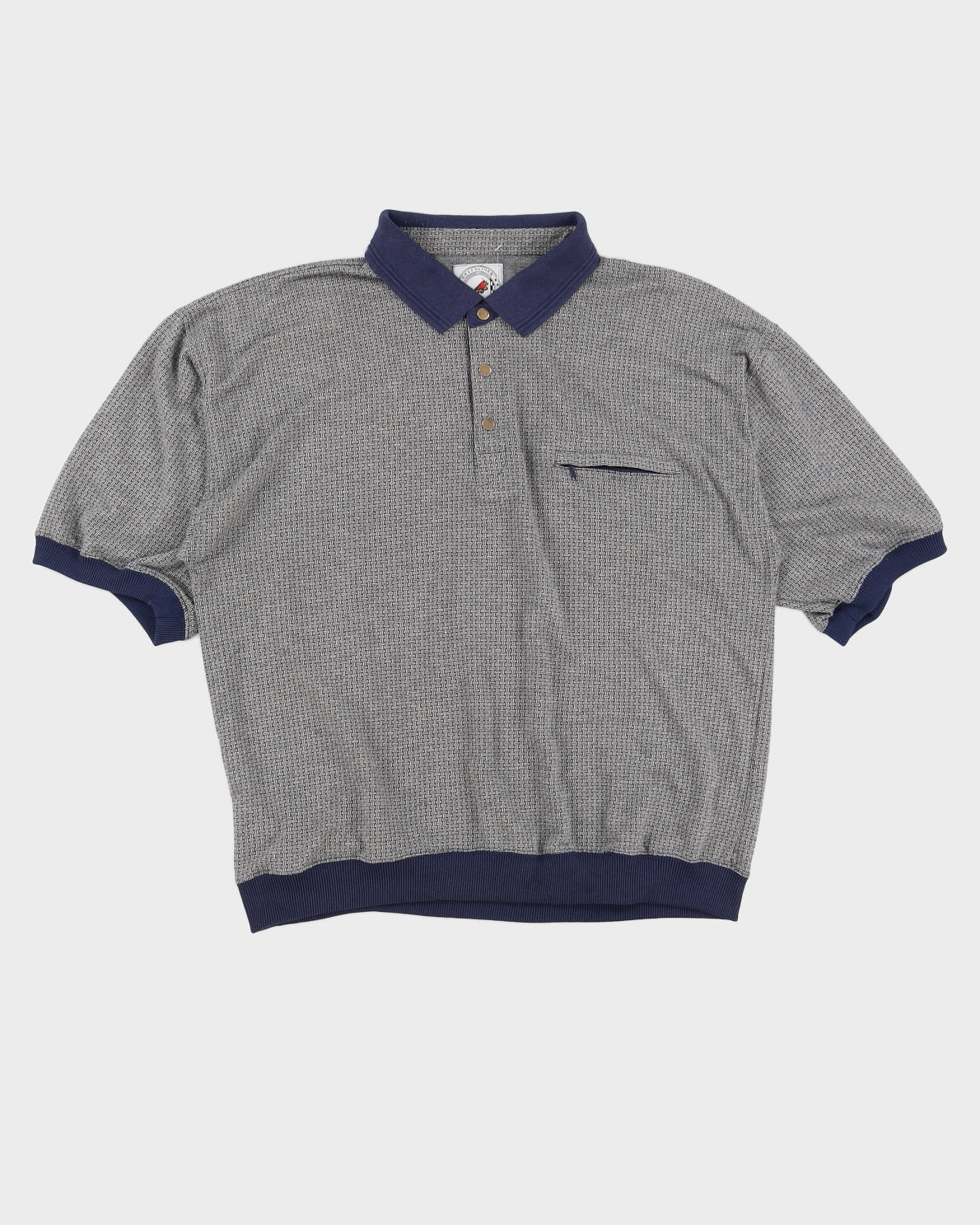 Vintage 90s Greenline International Navy Polo With Pocket - XL