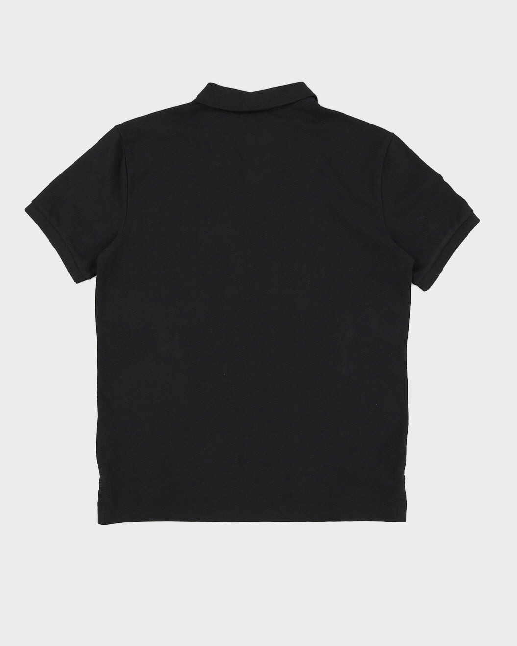 Polo By Ralph Lauren Black With Enlarged Logo Polo Shirt - M