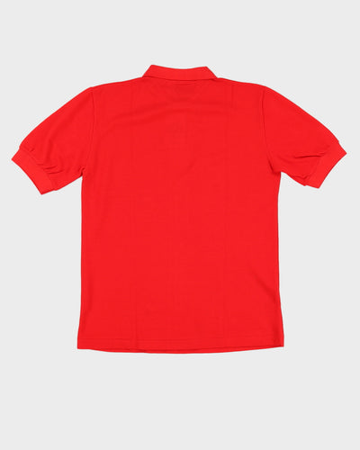 Vintage 70s Wrangler Red Short Sleeved Polo Shirt - M